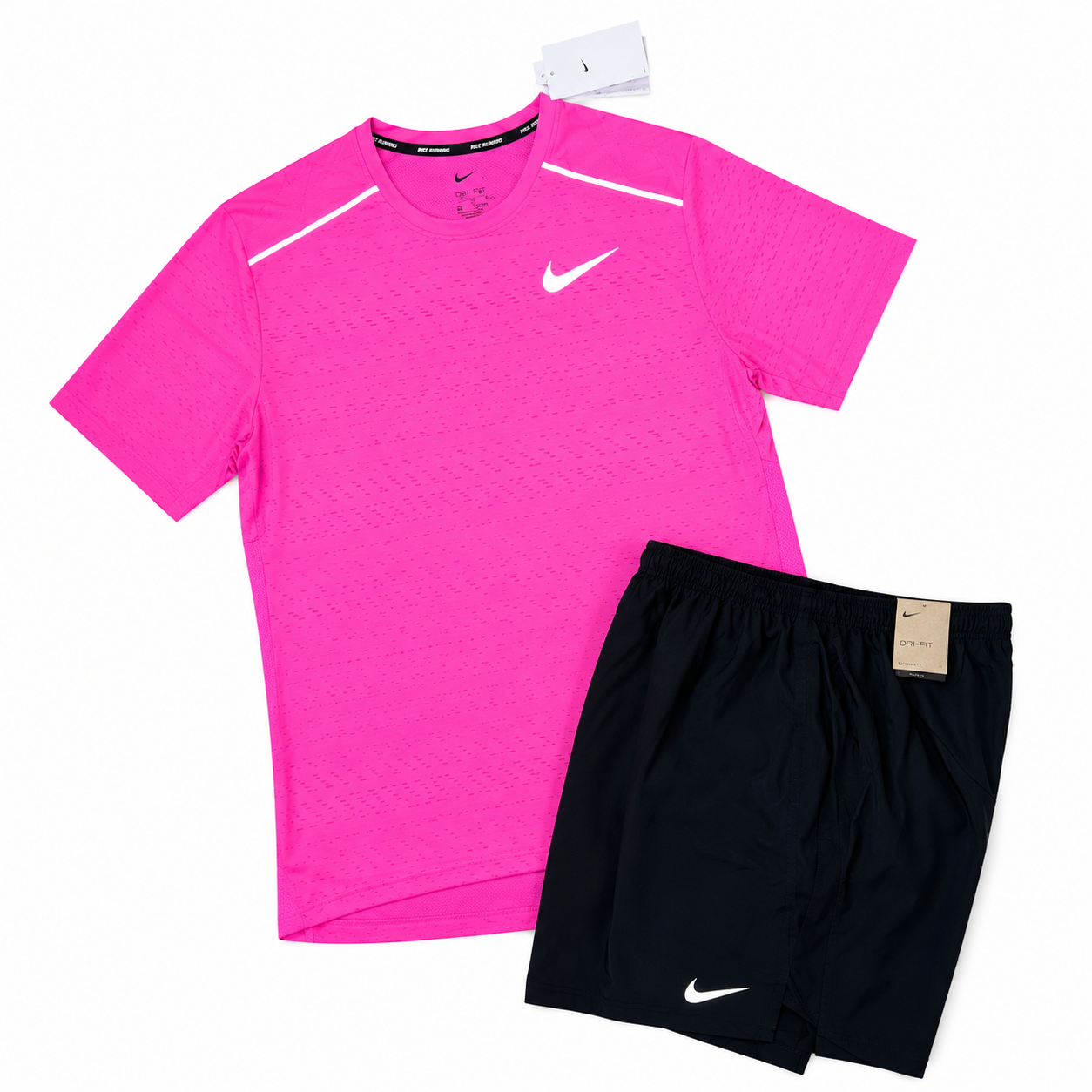 Ensemble Nike short t-shirt - Rose