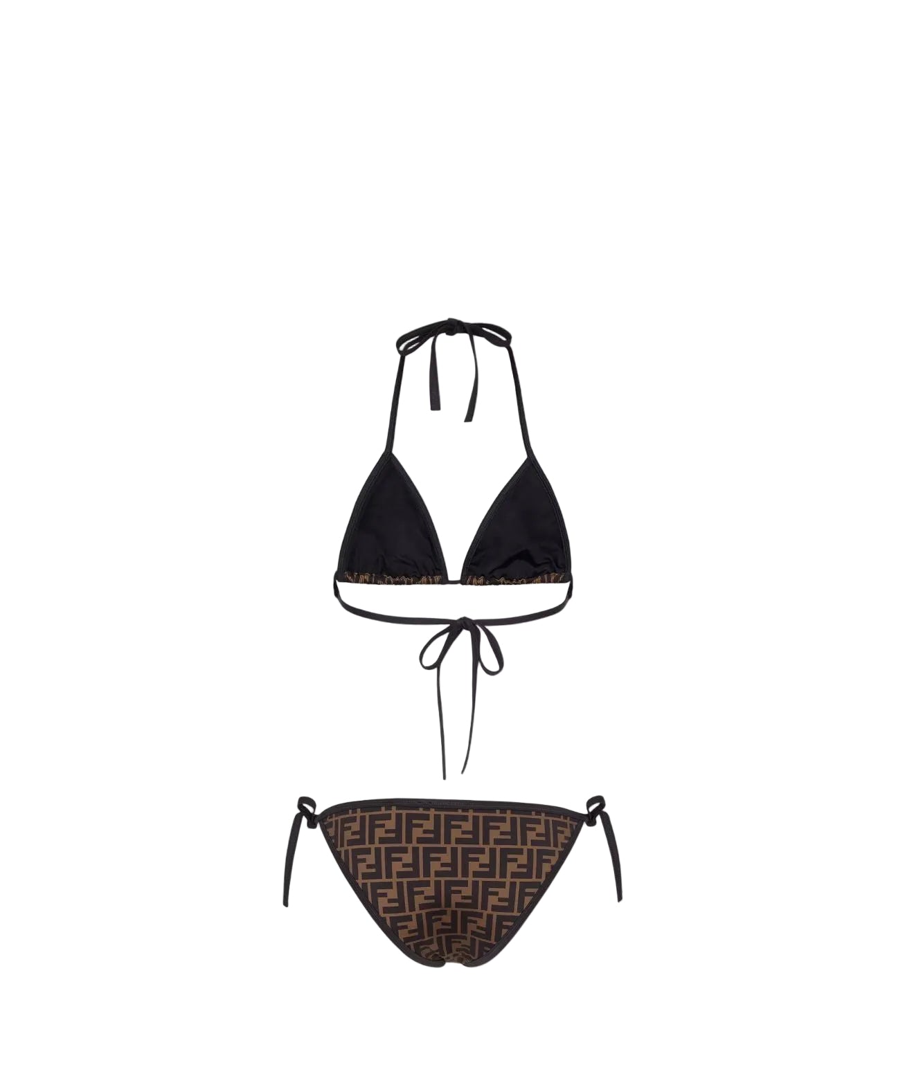 bikini marron dos