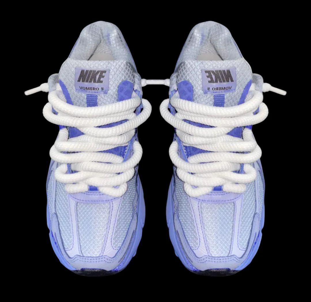 sneakers violet dessus