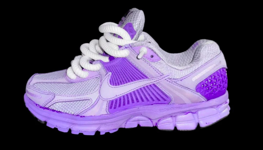 sneakers violet profil bis