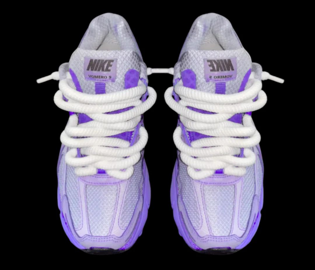 sneakers violet dessus bis