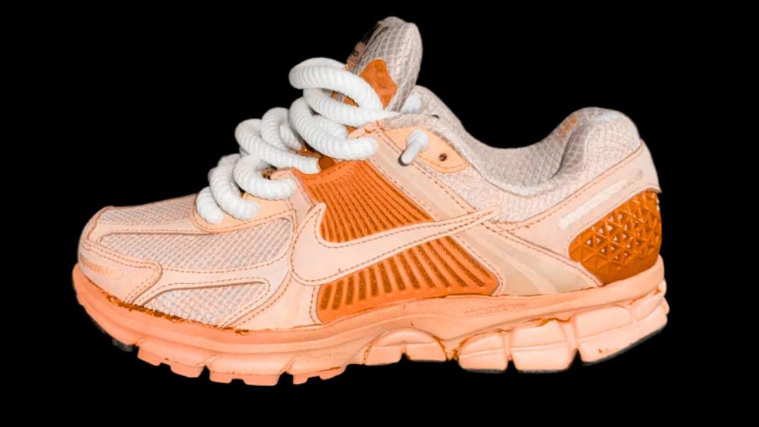 sneakers orange profil