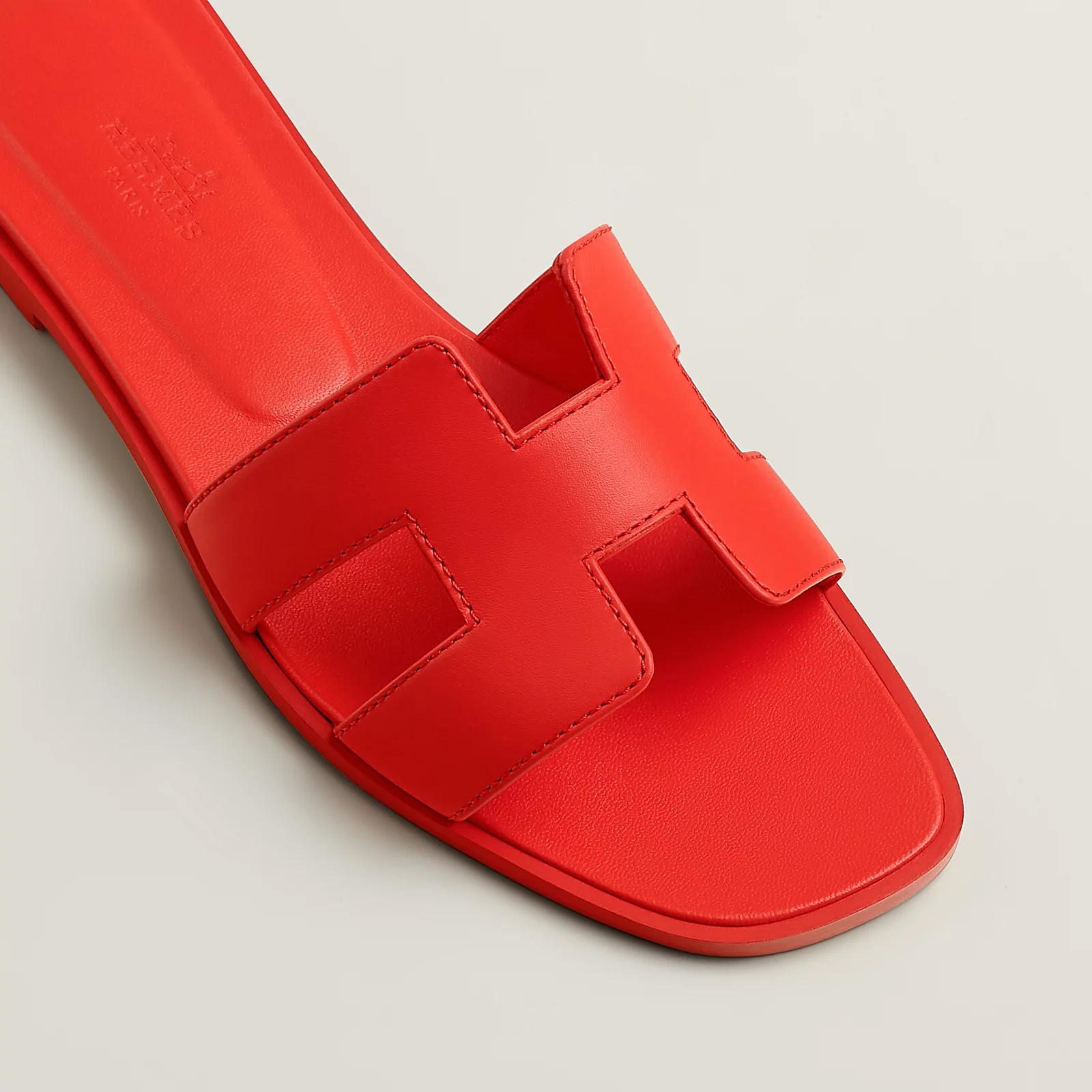 mules helia rouge detail