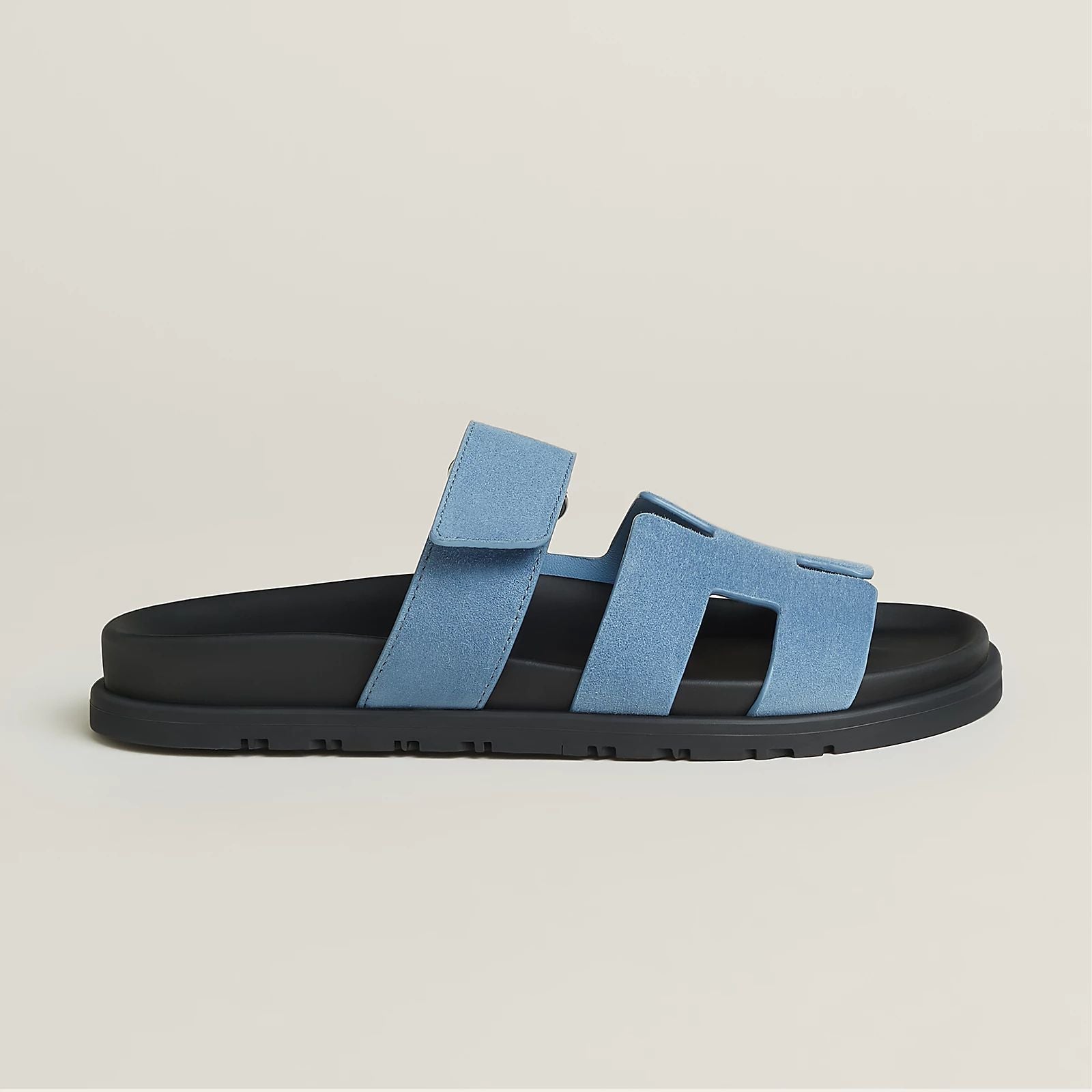 sandales terrain bleu ciel profil