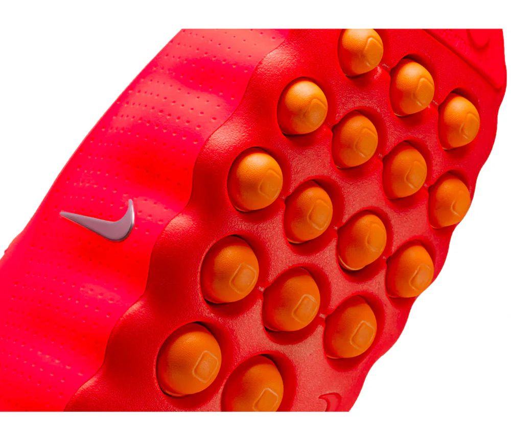 mules aero bubble rouge detail dessus