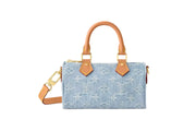 sac denim mini barrel bleu face