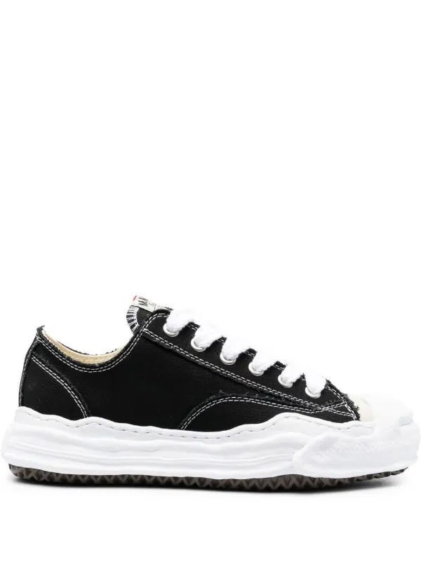 sneakers canvas wave noir angle