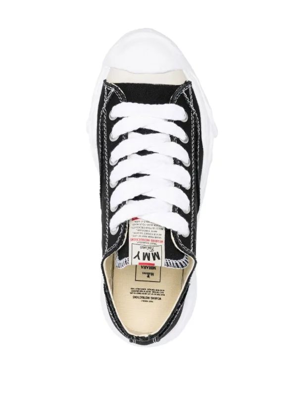 sneakers canvas wave noir profil