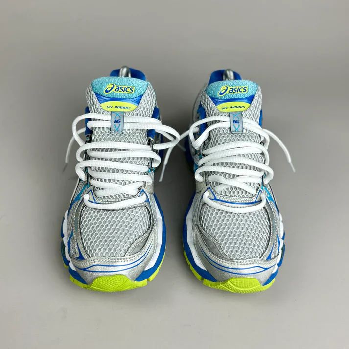 sneakers argent-bleu-lime 3