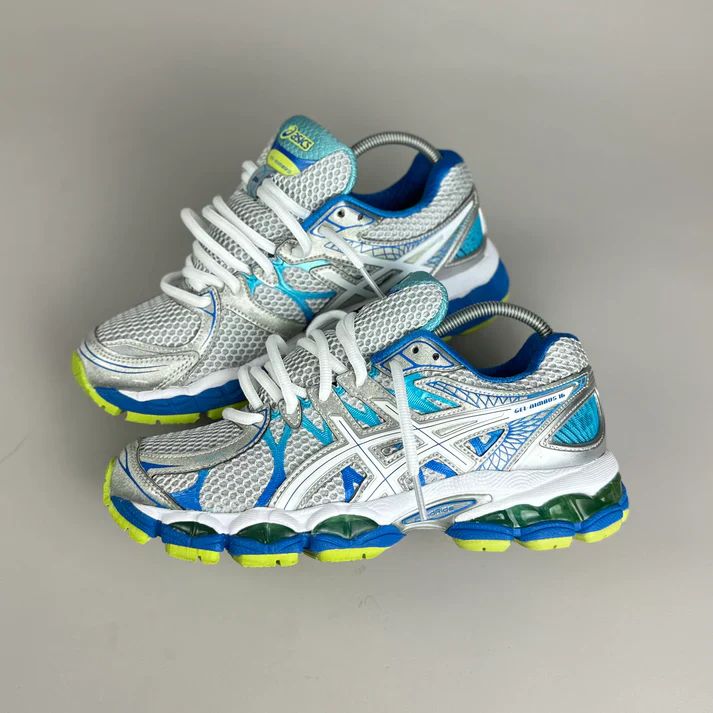 sneakers argent-bleu-lime 4