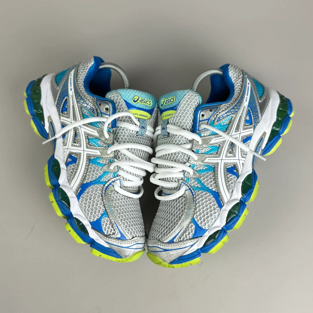 sneakers argent-bleu-lime 7