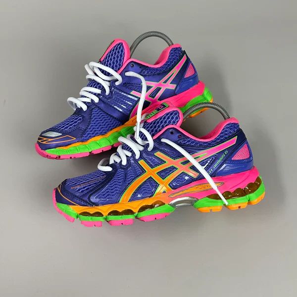 sneakers bleu-rose-vert 1