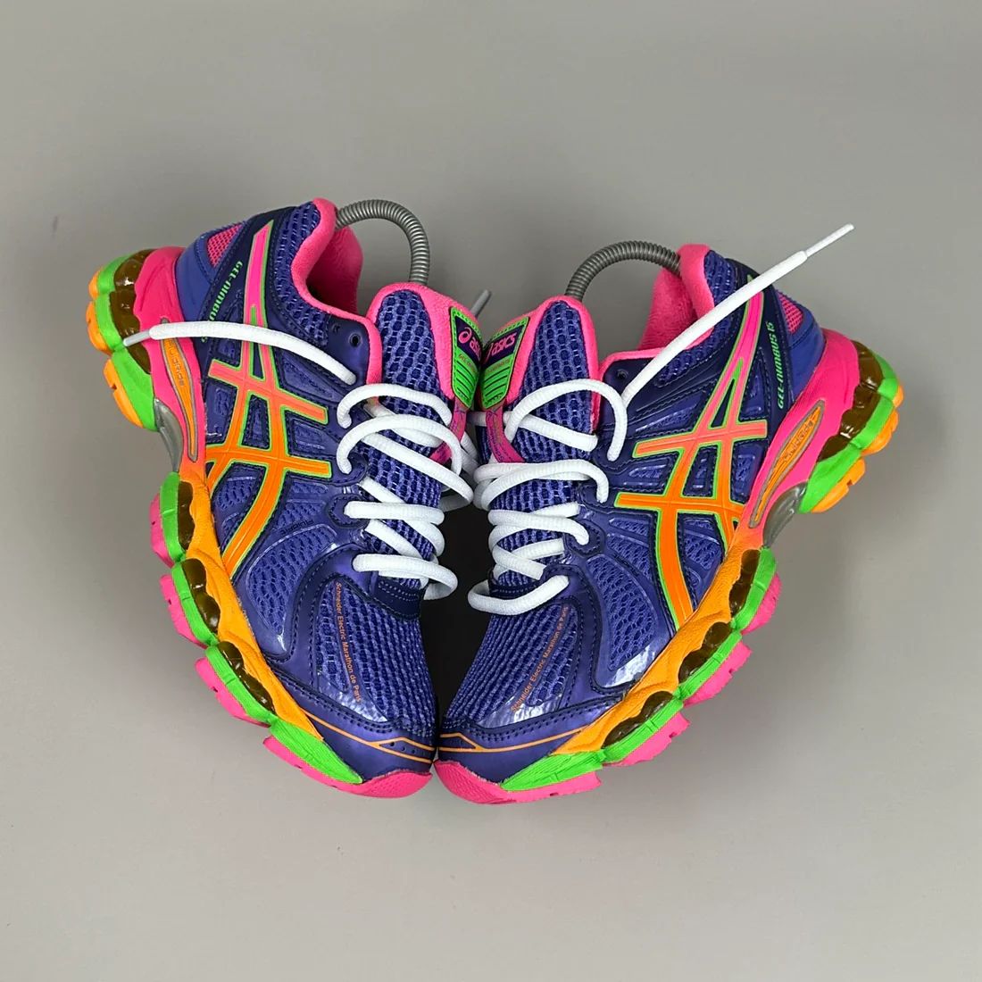 sneakers bleu-rose-vert 3
