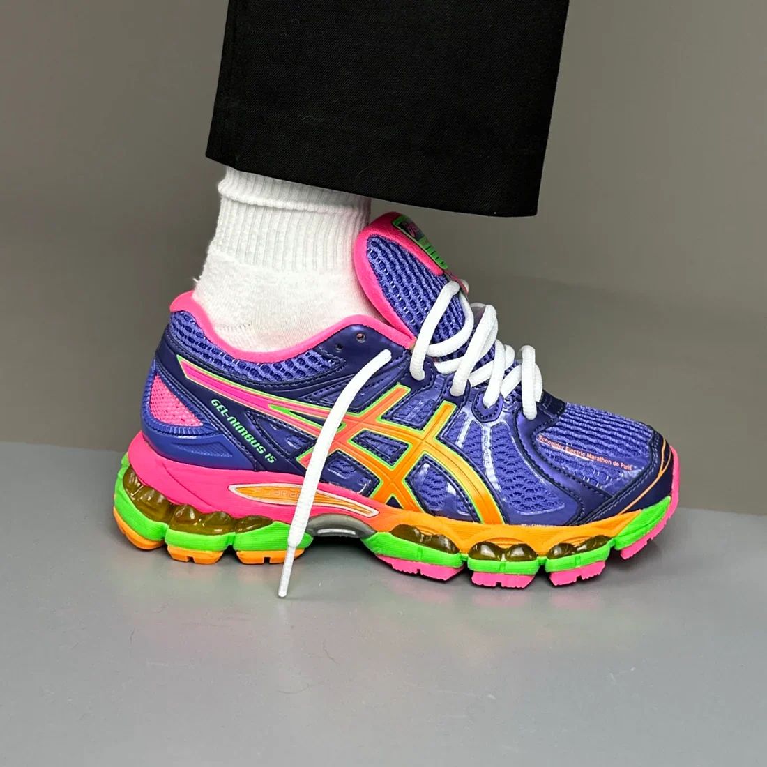 sneakers bleu-rose-vert 5