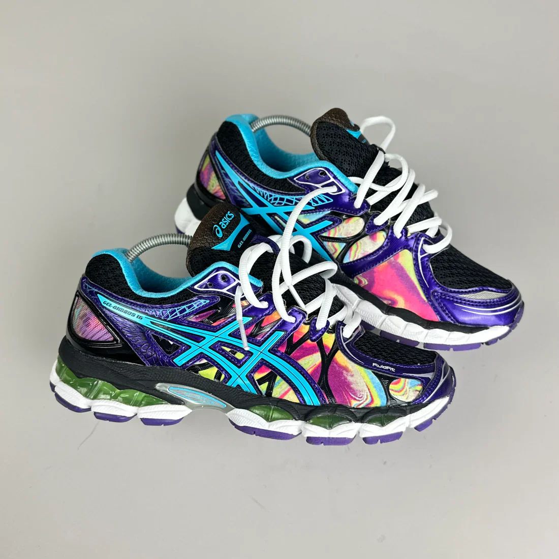sneakers noir-violet-turquoise 1