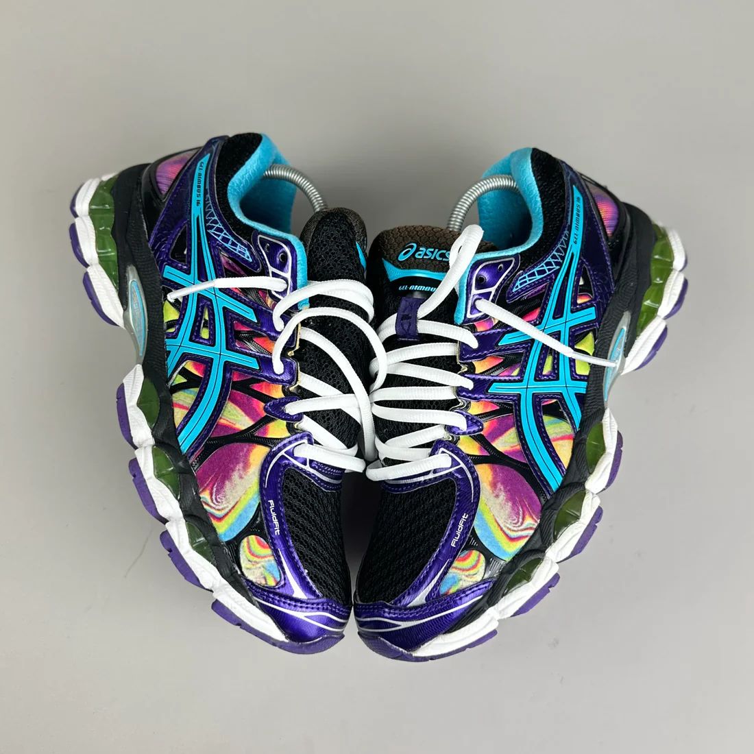 sneakers noir-violet-turquoise 2