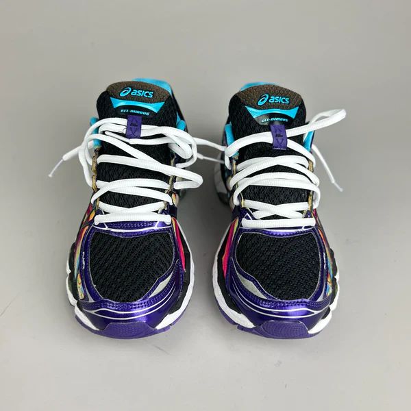 sneakers noir-violet-turquoise 3