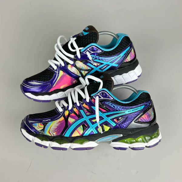 sneakers noir-violet-turquoise 4
