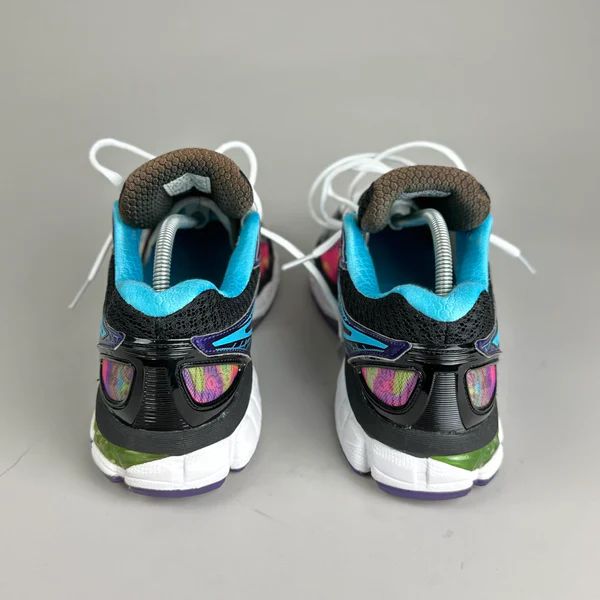 sneakers noir-violet-turquoise 5
